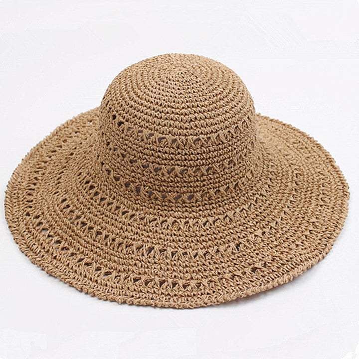 Leicht fallender Retro-Flacher Sommerhut – Emma