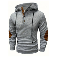 Men's Outdoor Hoodie with Comfort Stretch & Button Placket – Mads