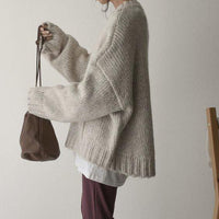 Oversize knitted sweater - AutumnComfort