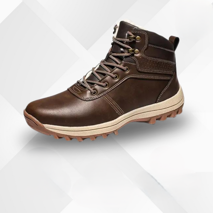 Autumn-Winter Boots with Cold Protection and Autumn Leaf Design – Leonardo