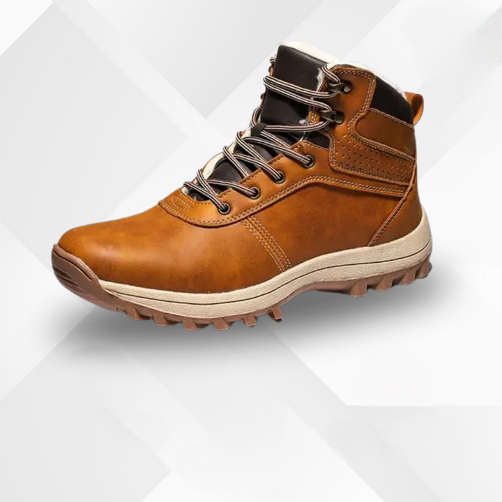 Autumn-Winter Boots with Cold Protection and Autumn Leaf Design – Leonardo