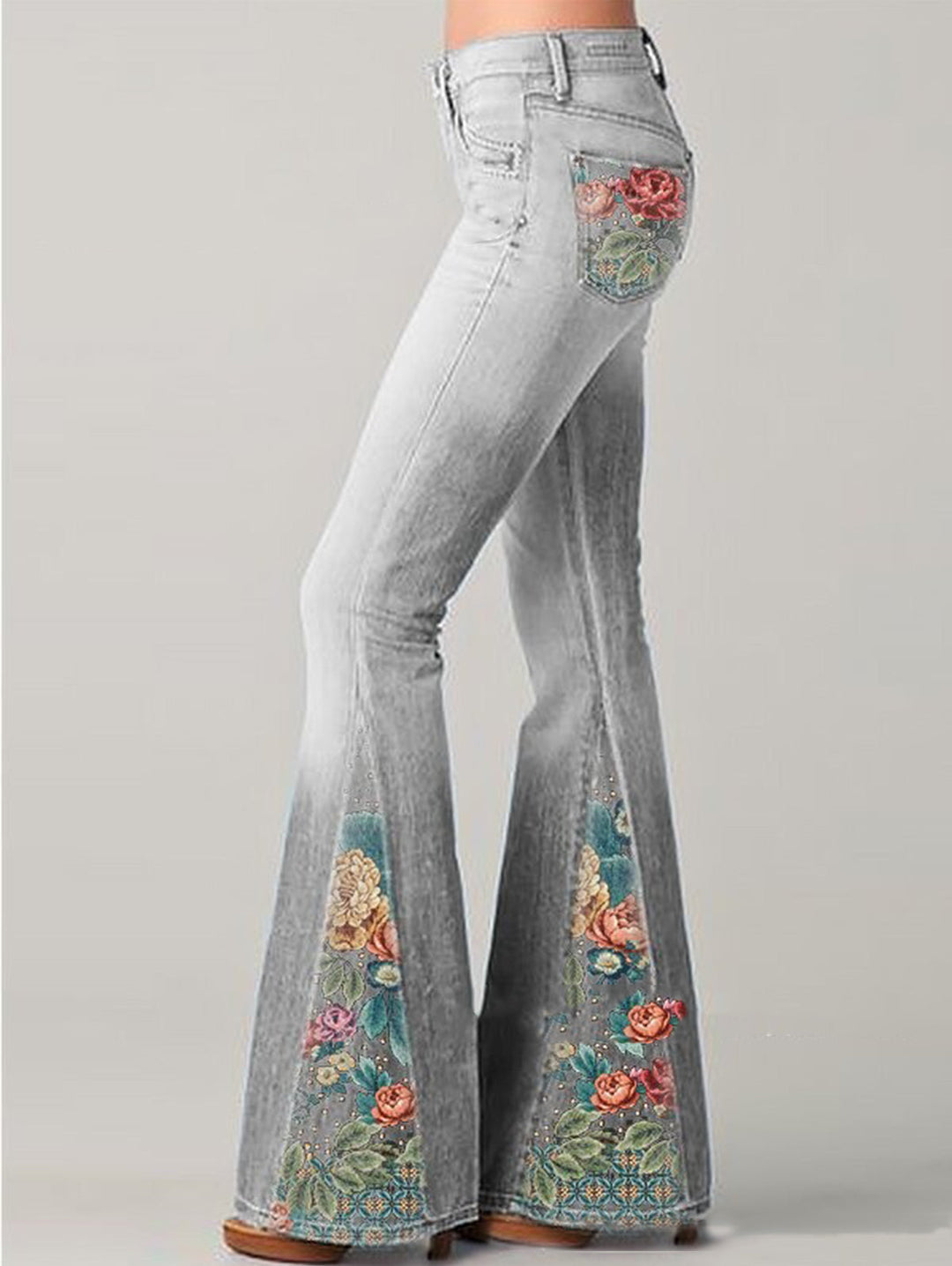 Trendy Flared Women's Jeans - Luna