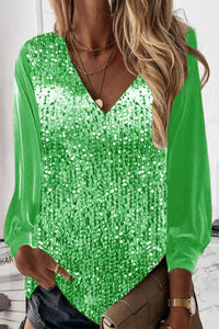 Simple Women's Glitter Blouse – Elodie