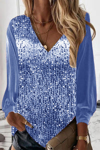 Simple Women's Glitter Blouse – Elodie