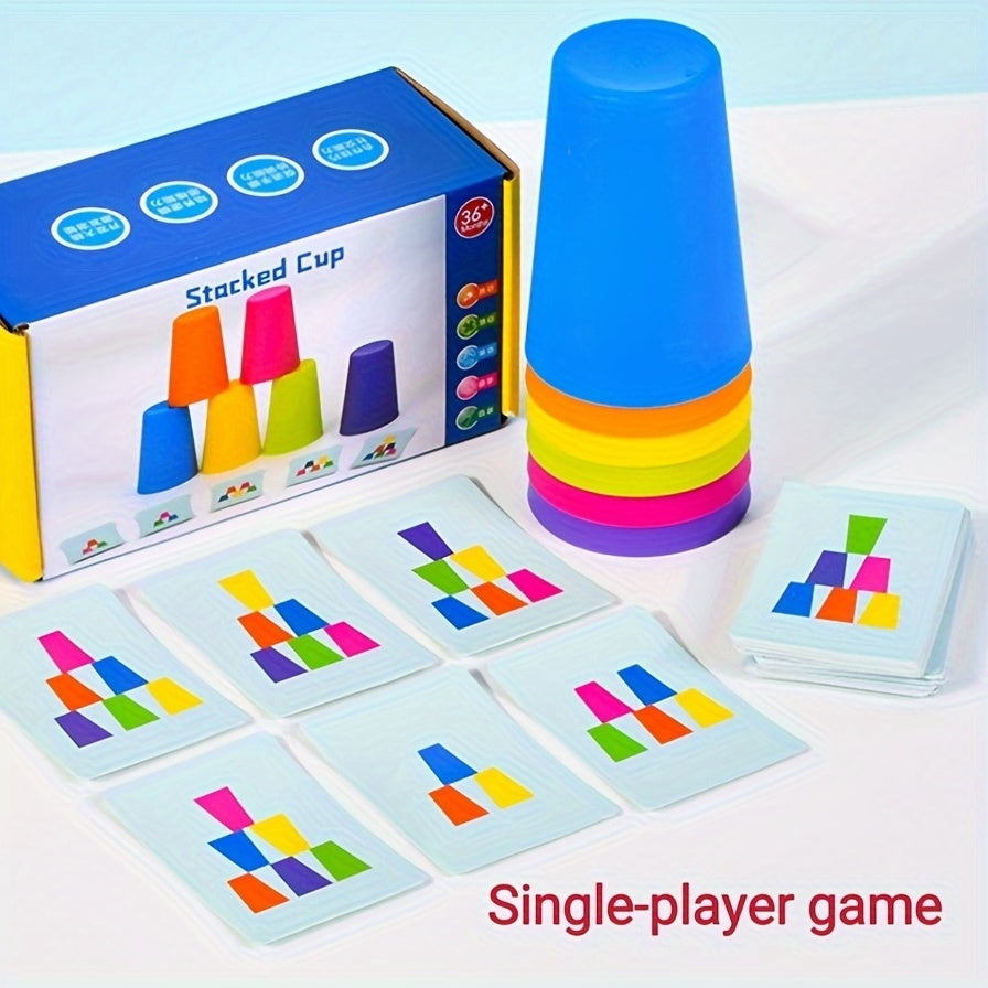 Juego de rompecabezas de vasos apilables educativos - StackSmart