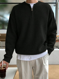 Oversize Zip-Up Men's Sweater – Havron