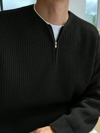 Oversize Zip-Up Men's Sweater – Havron