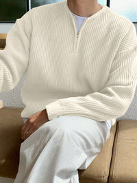 Oversize Zip-Up Men's Sweater – Havron