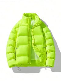 Oversize fluorescerende herre-vinterjakke – Vigoro