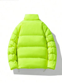 Oversize fluorescerende herre-vinterjakke – Vigoro