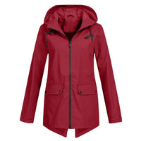 Trendige Damen Regenjacke mit Kapuze - Liora