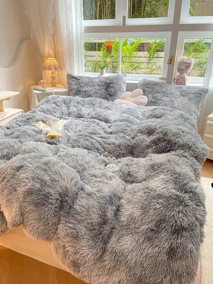 Meget blødt sengelinned-sæt i bolsje-farver - FluffCandy