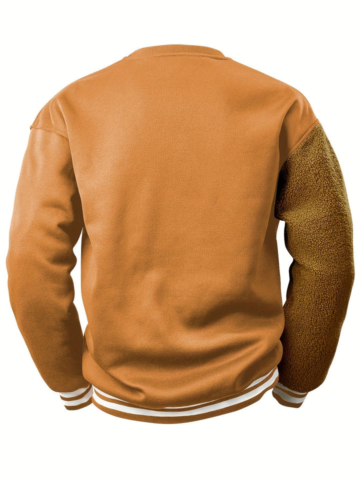 Men's Sweatshirt with Embroidered Cartoon Bear - Jasper