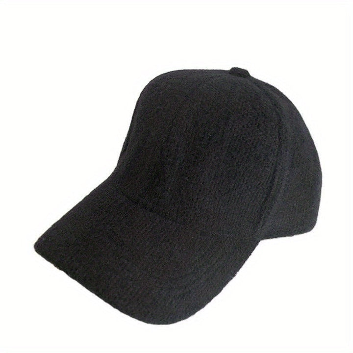 Varm dame baseballcaps med imitasjonspels for høst og vinter – Lorena