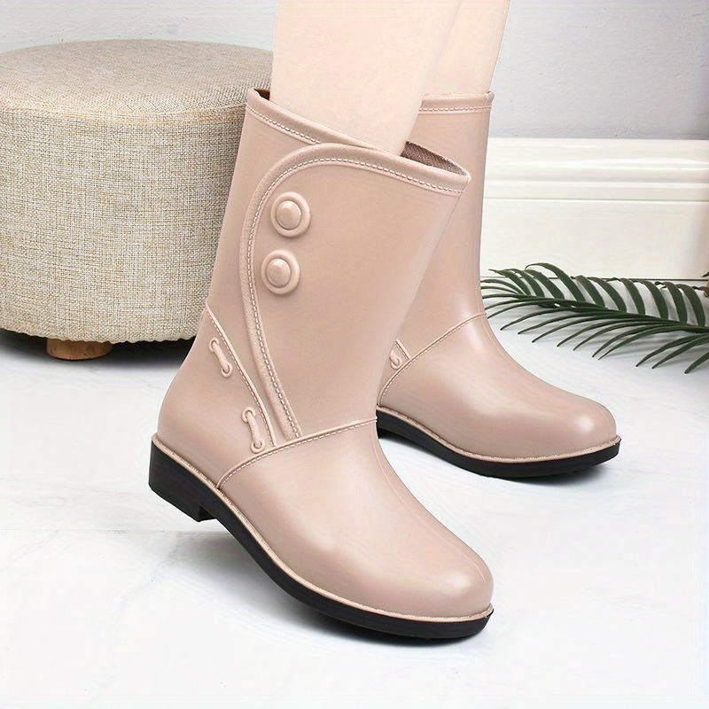 Women's waterproof rain boots & comfortable with anti-slip sole – Elora