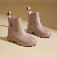 Botas de lluvia para mujer, media caña, impermeables con suela antideslizante – Selora