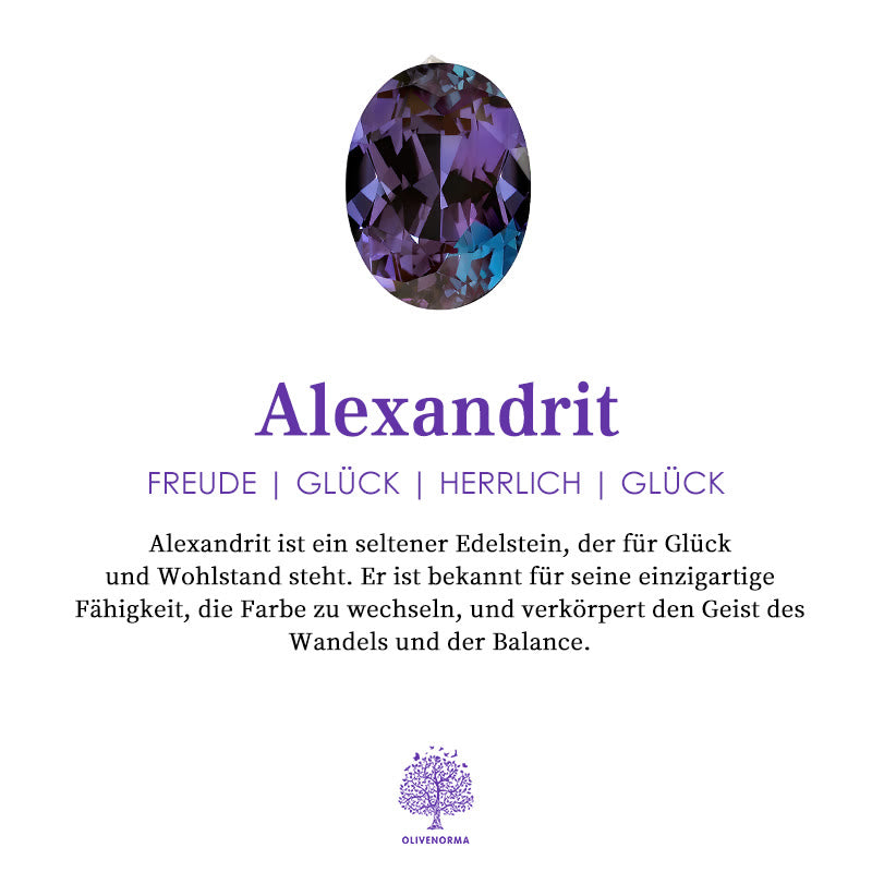 Mondstern-fargeskiftende alexandritt- og ametyst-forlovelsesring – Elara