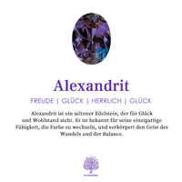 Mondstern-fargeskiftende alexandritt- og ametyst-forlovelsesring – Elara