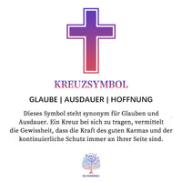 Moosachat-Heiligenmedaille-Kreuz-Anhänger Rosenkranz-Halskette – Celeste
