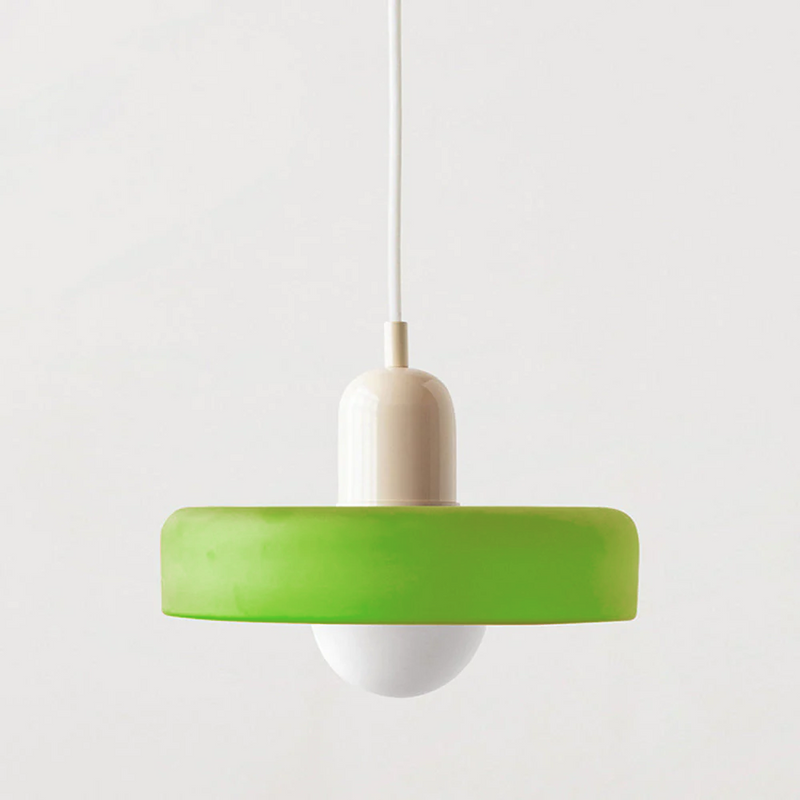 Lámpara colgante colorida estilo Bauhaus - StiloGlas