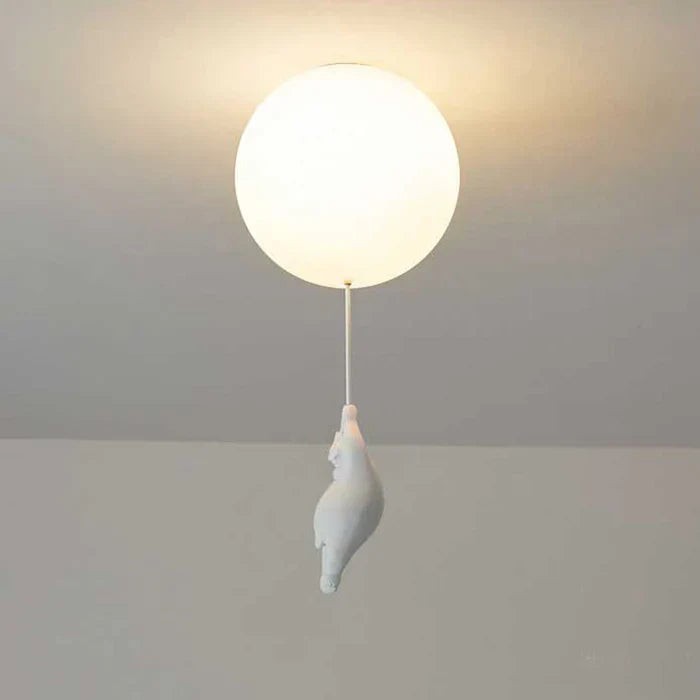 Lámpara de techo infantil con oso y globo - CloudBear