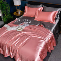 Luxe Uni Satin Duvet Cover - SilkSerenity