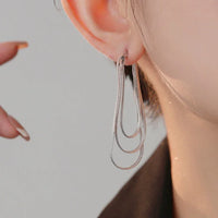 Three-layer Chain Earrings – Aurelia
