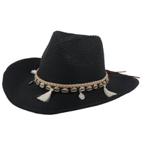 Light summer hat with shells and tassels – Jasmine