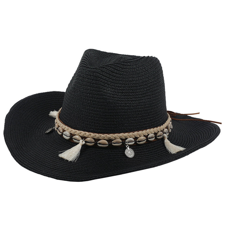 Light summer hat with shells and tassels – Jasmine