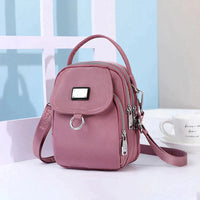 Bolso clásico de mujer con mucho espacio de almacenamiento - Celeste