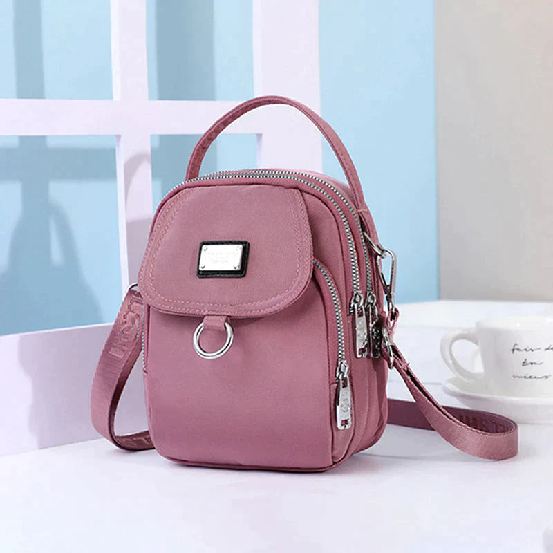 Bolso clásico de mujer con mucho espacio de almacenamiento - Celeste