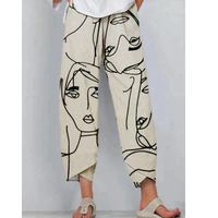 Pantalón de verano casual para mujer con pierna ancha y cintura elástica – Yara