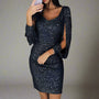 Stilvolles Abendkleid mit Pailletten - Oreana