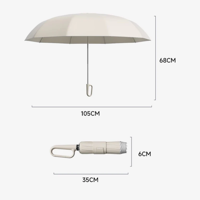 Vindafvisende paraply med reflekterende kant - StormGuard