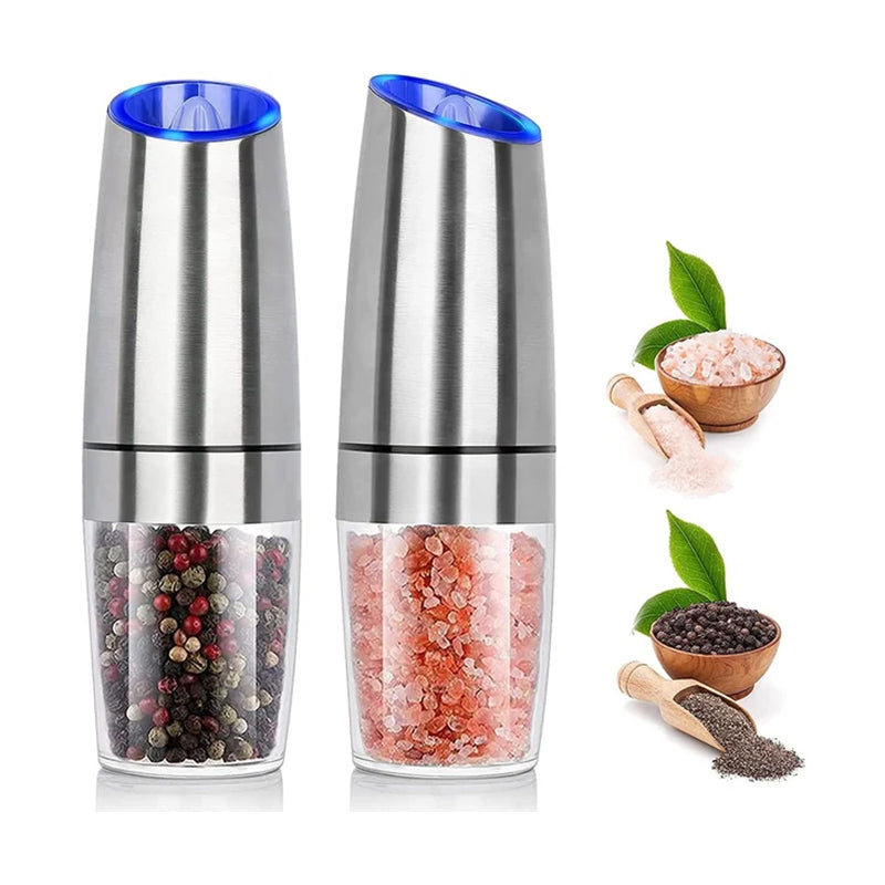 Electric Gravity Induction Pepper Mill with LED Light – Gravina