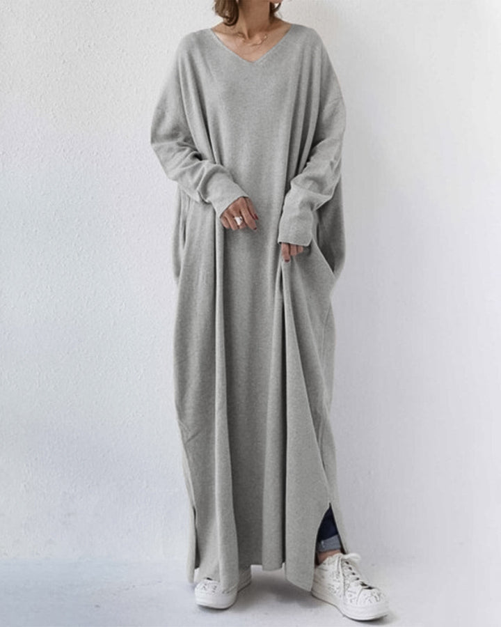 Summer Maxi Dress made of Cotton-Linen Blend – Sorella