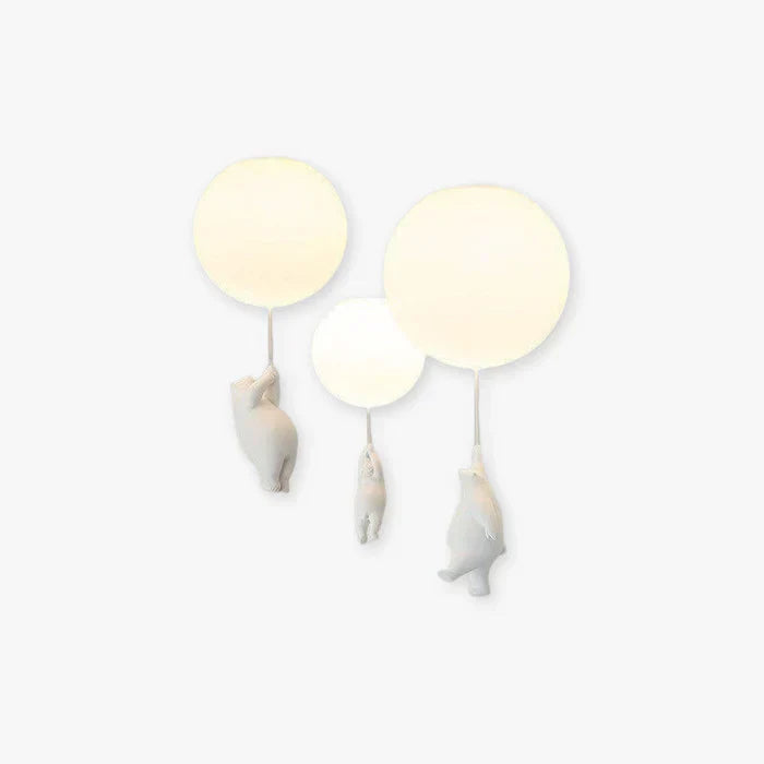 Lámpara de techo infantil con oso y globo - CloudBear