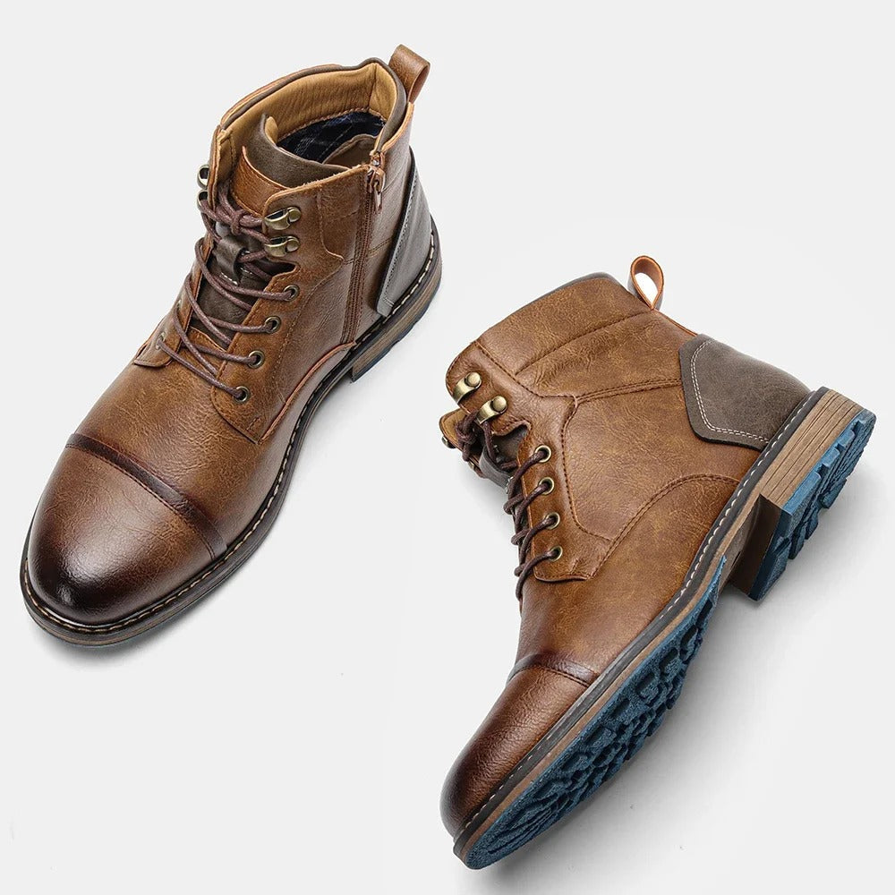 Vintage Leather Men's Boots - Orion