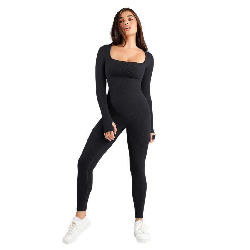 Sporty jumpsuit med firkantet udskæring – Mira