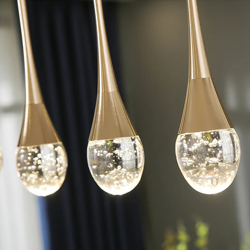 Glass pendant lamp with warm glow - Vetra