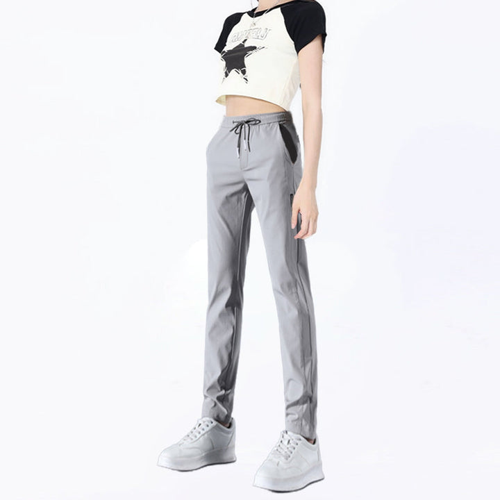 Modelos nuevos 2025 Pantalones elásticos de secado rápido unisex