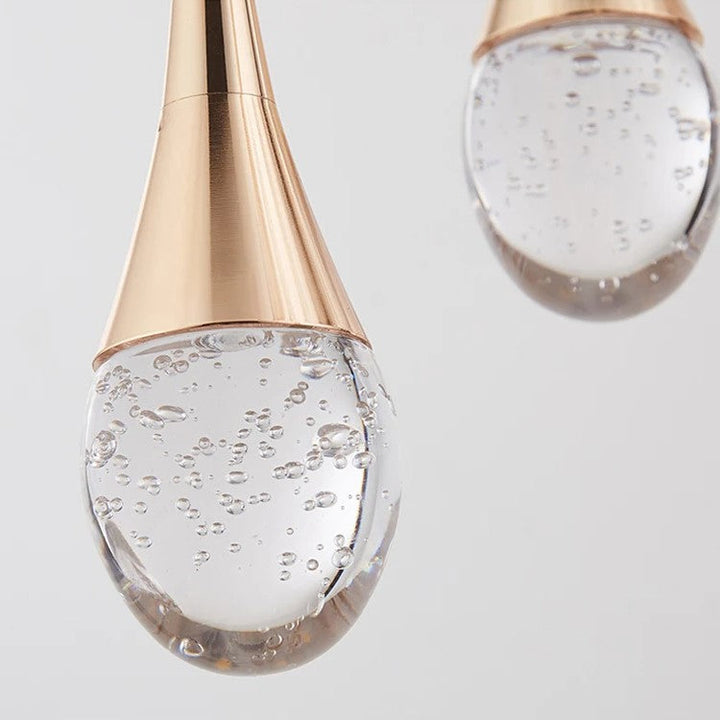 Glass pendant lamp with warm glow - Vetra