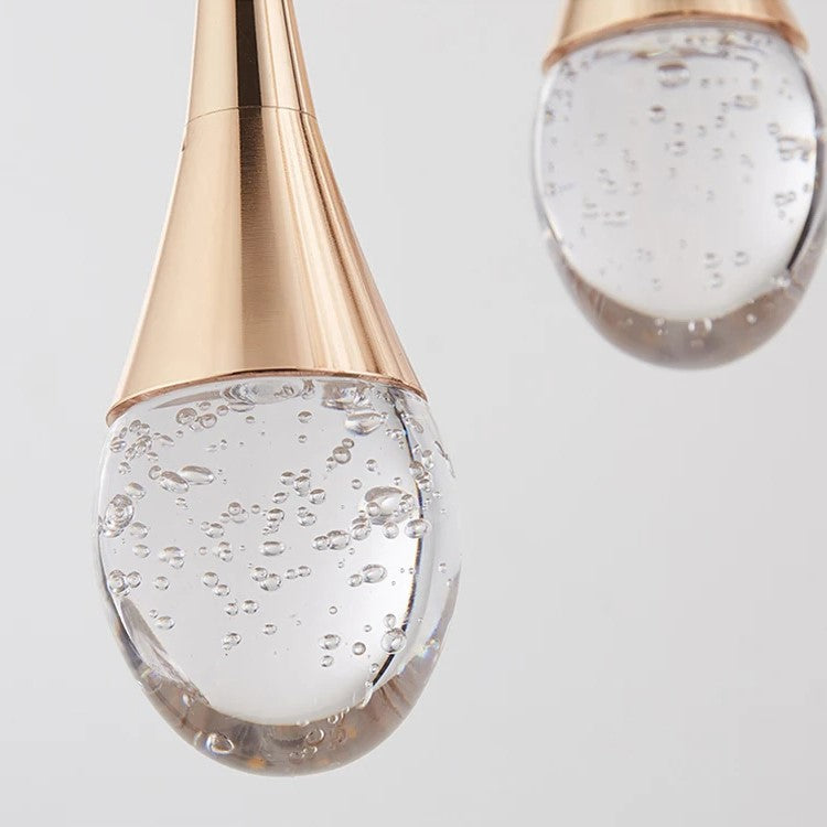 Glass pendant lamp with warm glow - Vetra