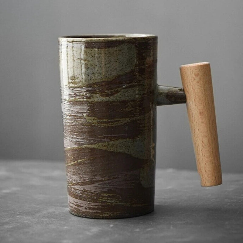 Nordisk latte-kop med jordforbundet design – NatureSip