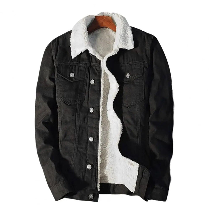 Chaqueta vaquera para hombre con forro cálido de forro polar – Tobias