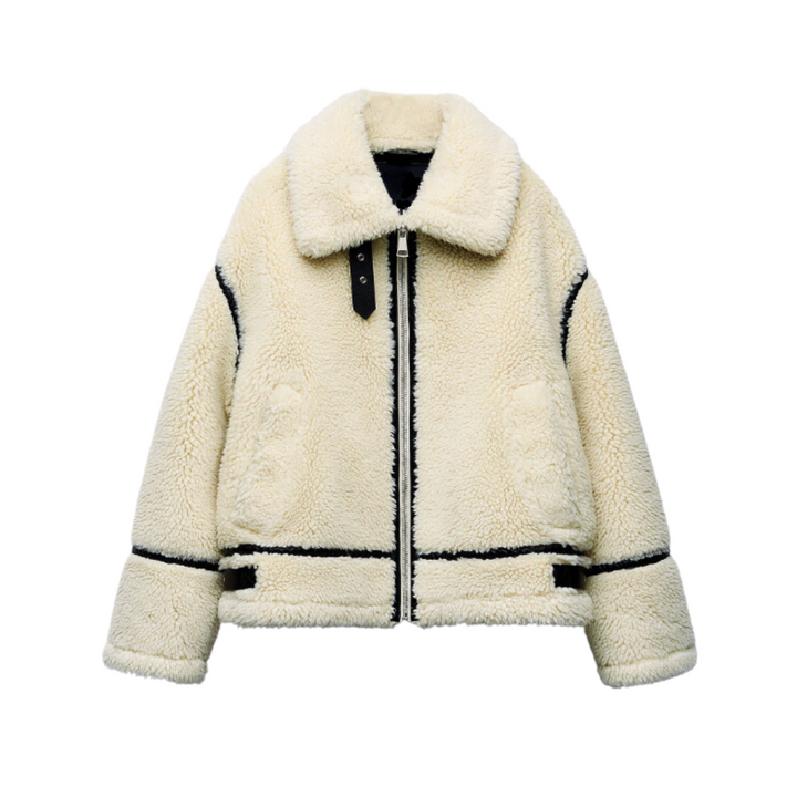 Teddy Pilot Jacket – Dilara | Trendy, Warm, Oversized & Stylish!
