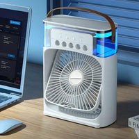 3-in-1 Fan with 7-Color LED Light - BreezeMaster Pro