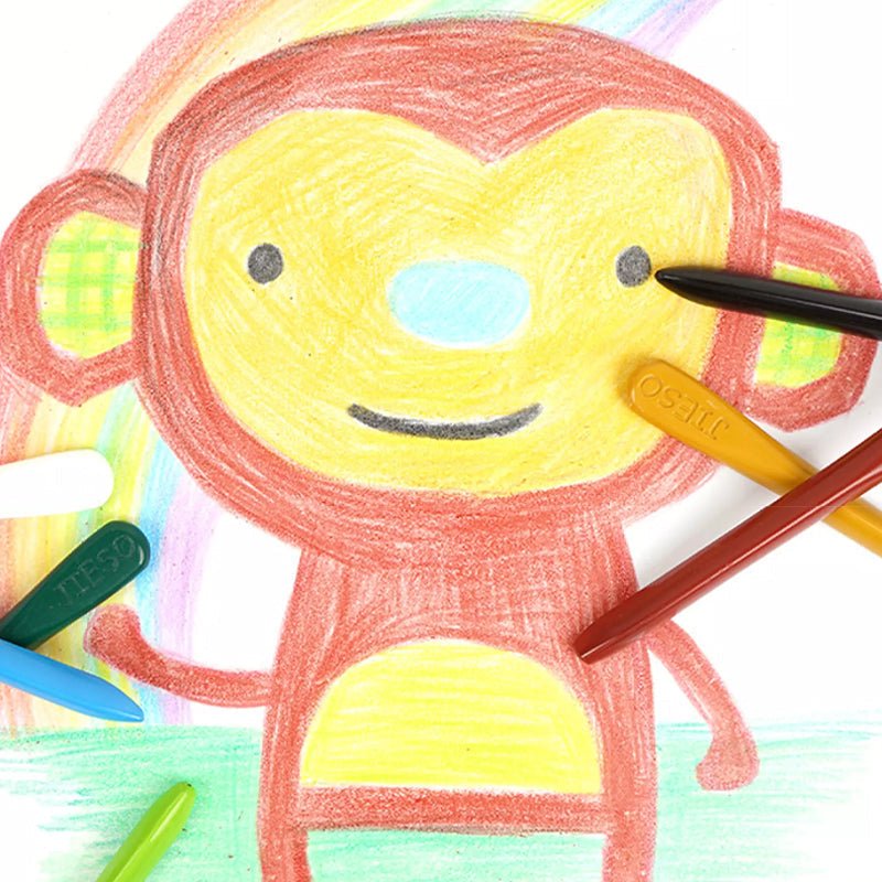 Naturlige Farverige Vokskridt - EcoCrayons
