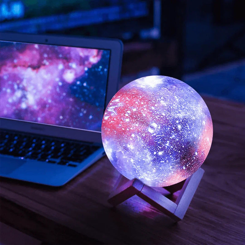 Natlampe med stjernehimmel og touch-kontrol - Orion