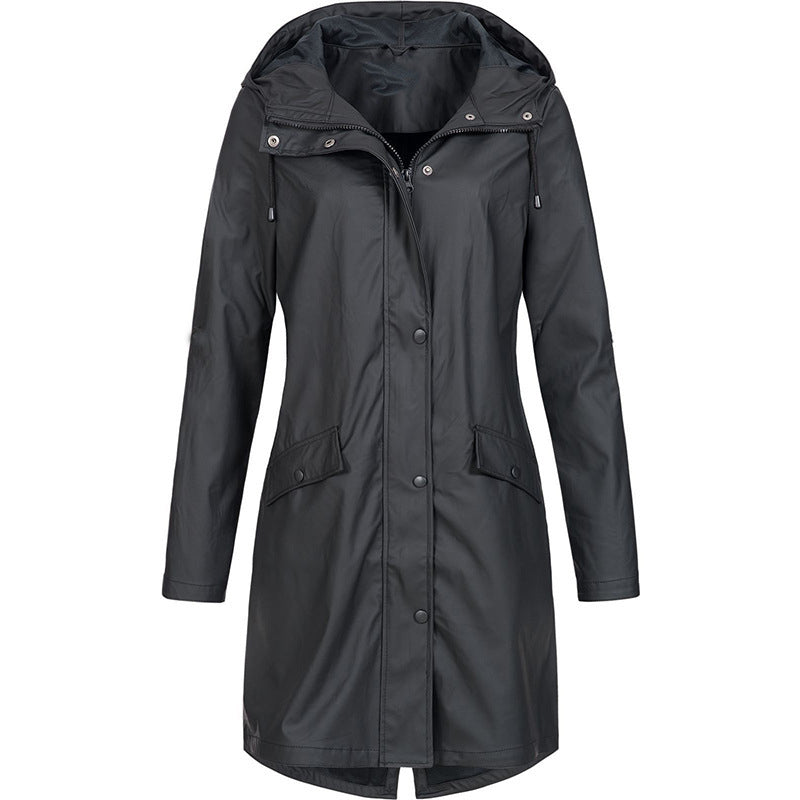 Women's rain jacket with hood - Aurora